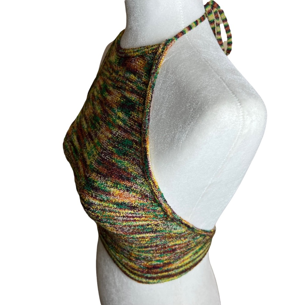 Kimchi Blue Urban Outfitters Rainbow Hue Knit Halter Top Backless Size Small - Picture 2 of 12